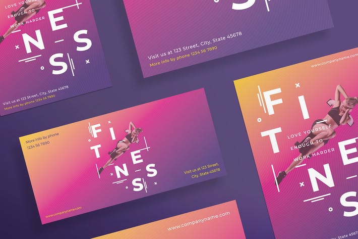 قالب پوستر و برشور باشگاه تناسب اندام