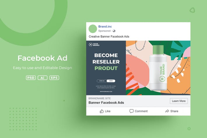 فایل لایه باز تبلیغات فیسبوک v3.3