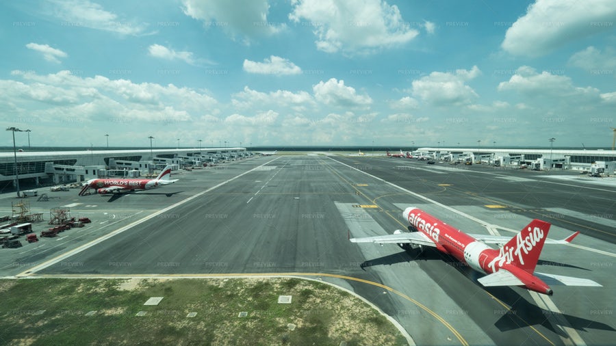 تصویر یک فرودگاه در شهر کوالالامپور کشور مالزی