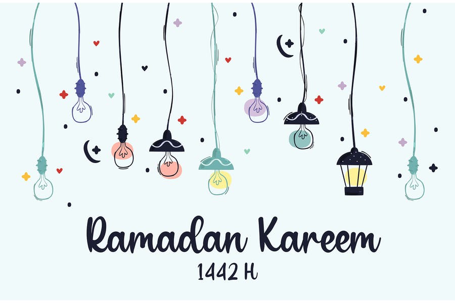 پس زمینه تبریک ماه مبارک رمضان