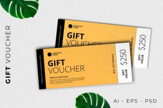 فایل لایه باز بروشون بن تخفیف Gift Voucher