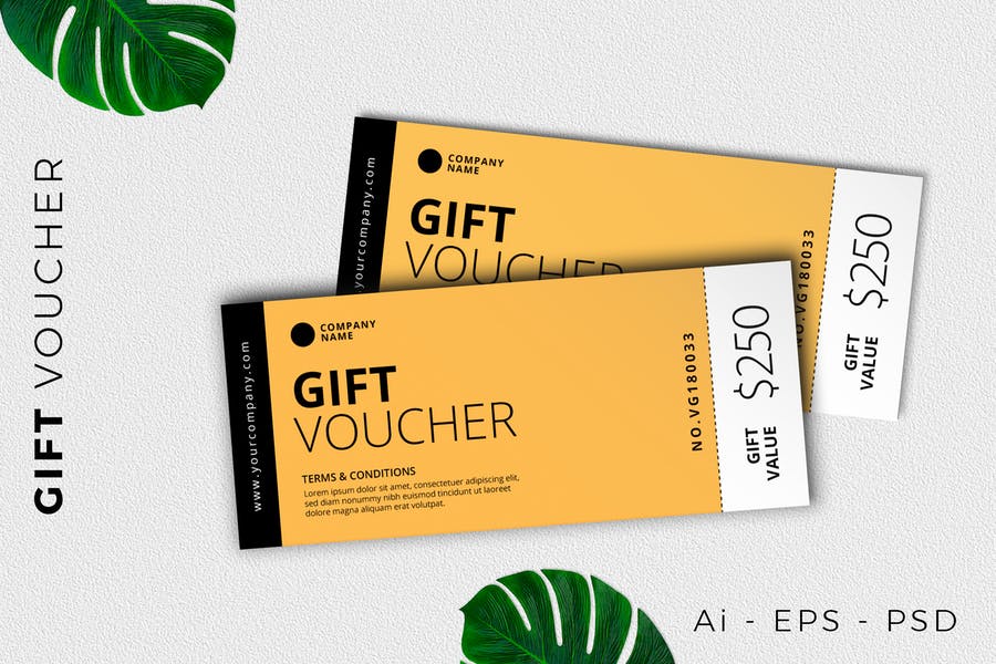 فایل لایه باز بروشون بن تخفیف Gift Voucher
