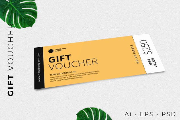 فایل لایه باز بروشون بن تخفیف Gift Voucher