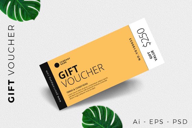 فایل لایه باز بروشون بن تخفیف Gift Voucher