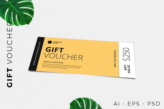 فایل لایه باز بروشون بن تخفیف Gift Voucher