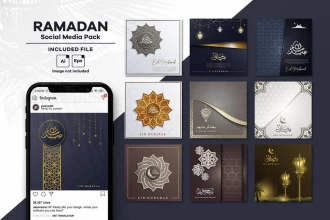 قالب پست و استوری ماه رمضان برای اینستاگرام