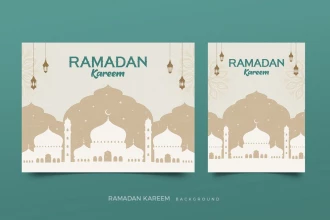 طرح آماده کارت پستال تبریک رمضان کریم