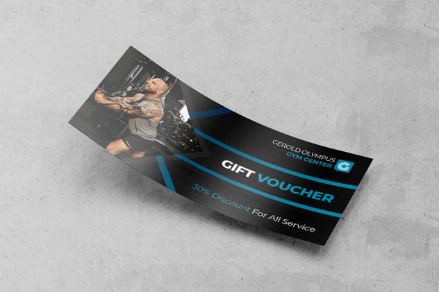 قالب کارت هدیه باشگاه ورزشی