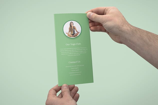 طرح بروشور 3 تا کلاس یوگا