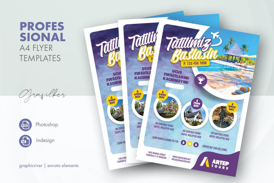 پوستر آماده معرفی تور مسافرتی