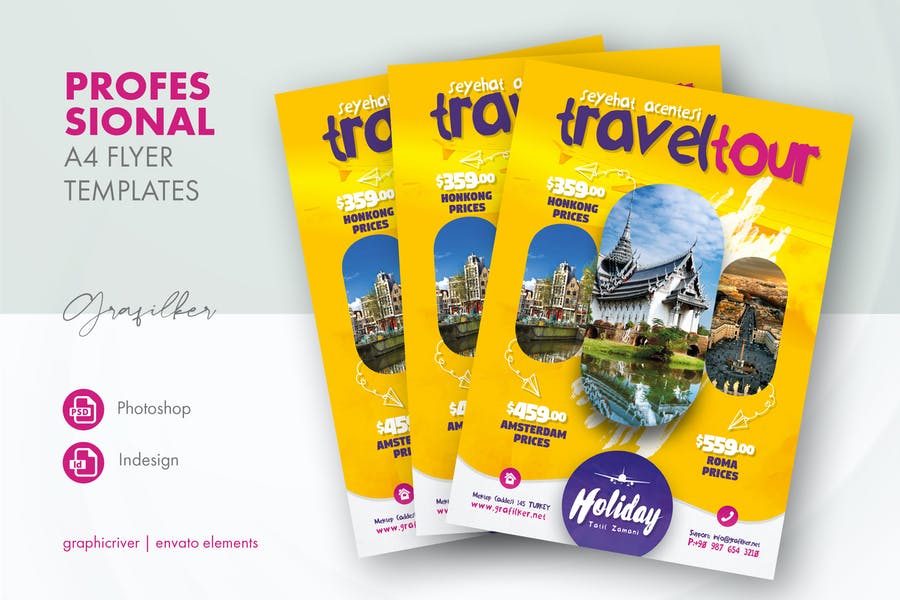 قالب بروشور تور مسافرتی