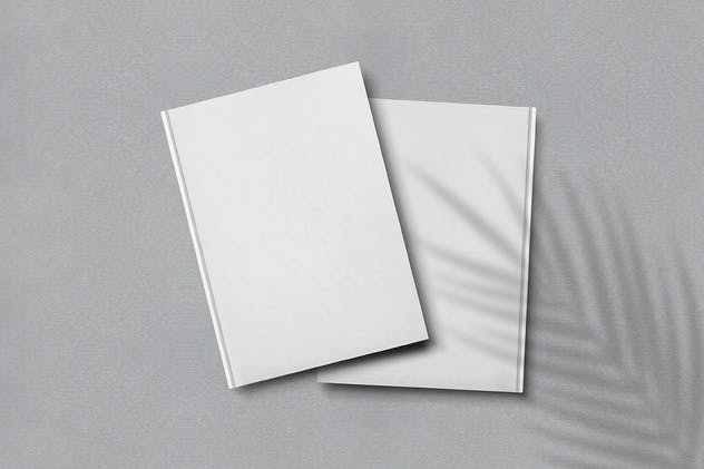 موکاپ جلد کتاب سه بعدی سفید و مشکی