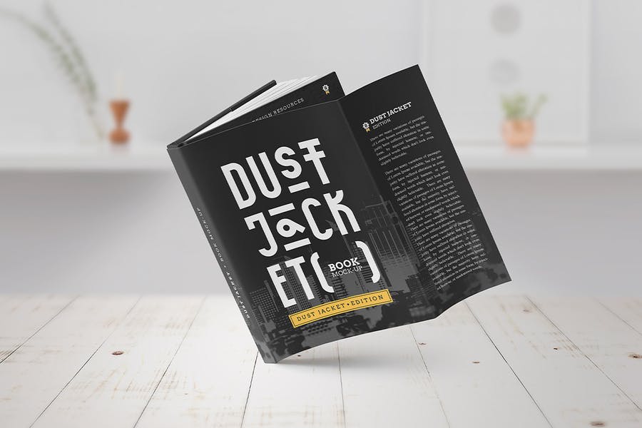 طرح موکاپ جلد کتاب مشکی