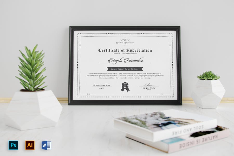 قالب لیسانس و گواهینامه معتبر