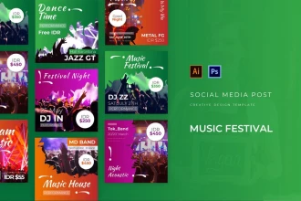 پست شبکه اجتماعی فستیوال موسیقی
